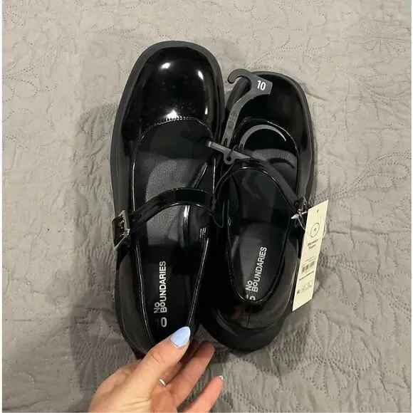 No Boundaries Mary Jane Memory Foam Black Women’s 10 New - Picture 3 of 5